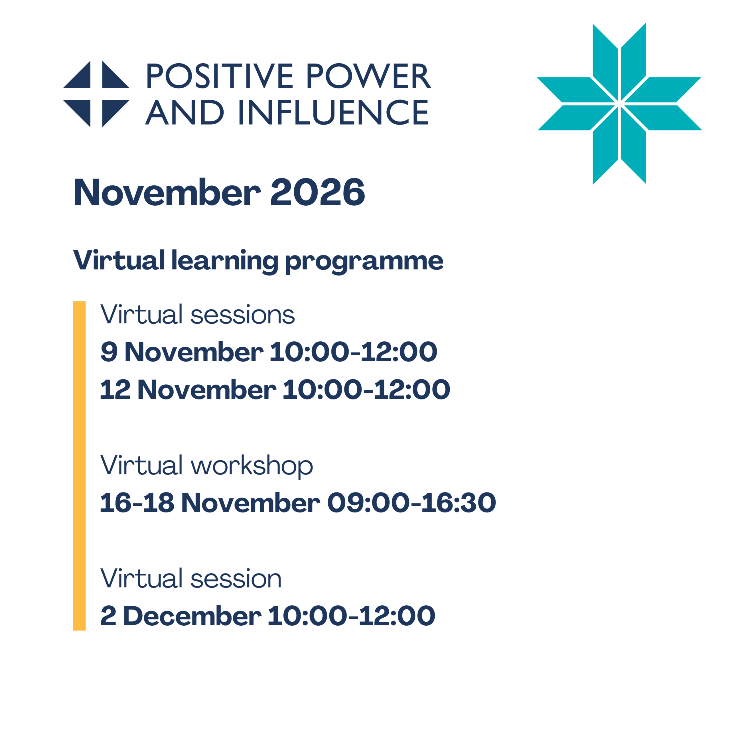 Chartwell Learning_Positive Power and Influence_November 2026